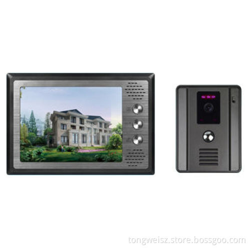 Audio doorphone with 7-inch TFT LCD screen, unlimited outdoor surveillance functionNew